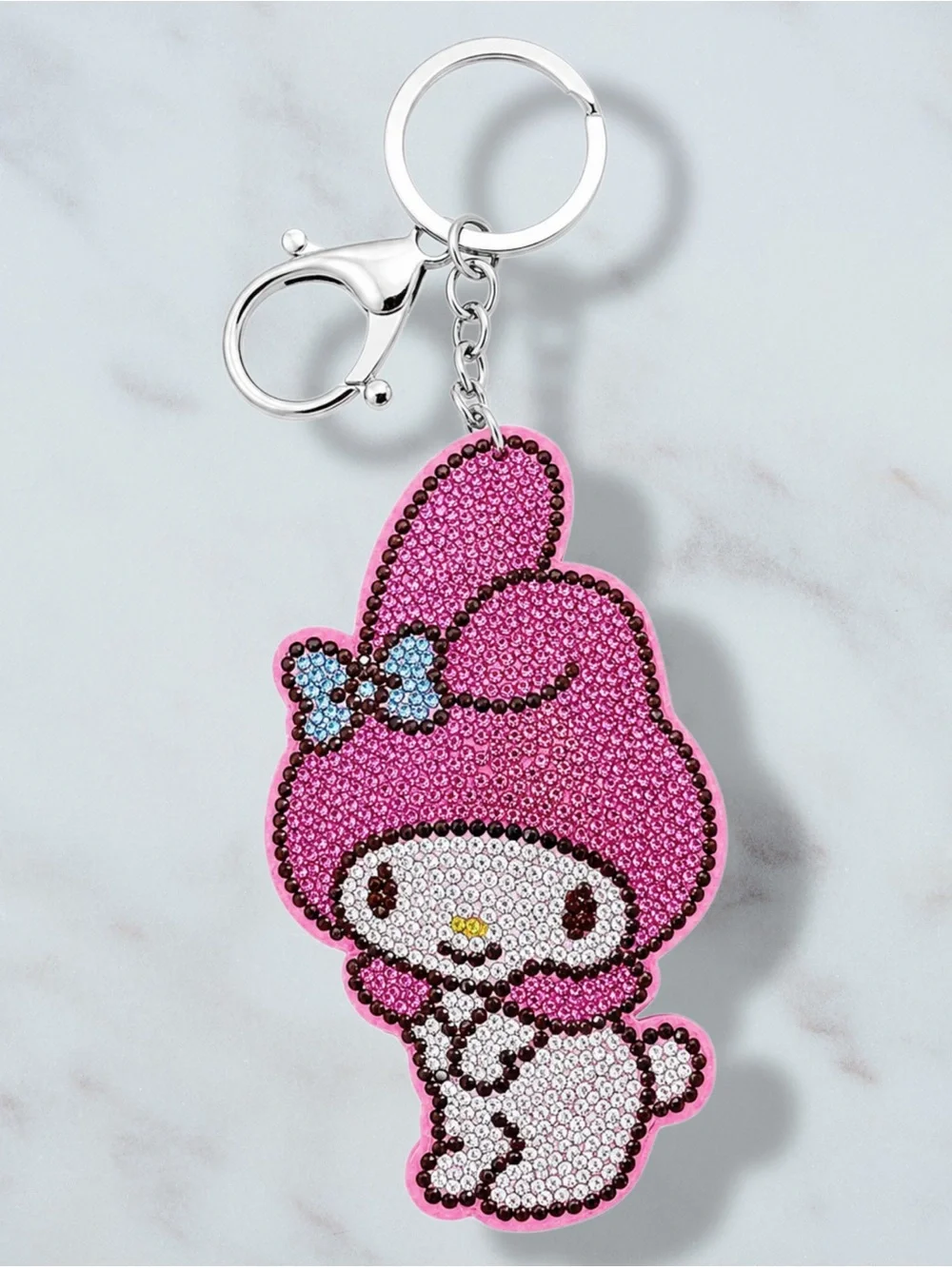 My Melody Rhinestone Charm Keychain